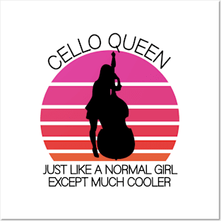 cello queen Posters and Art